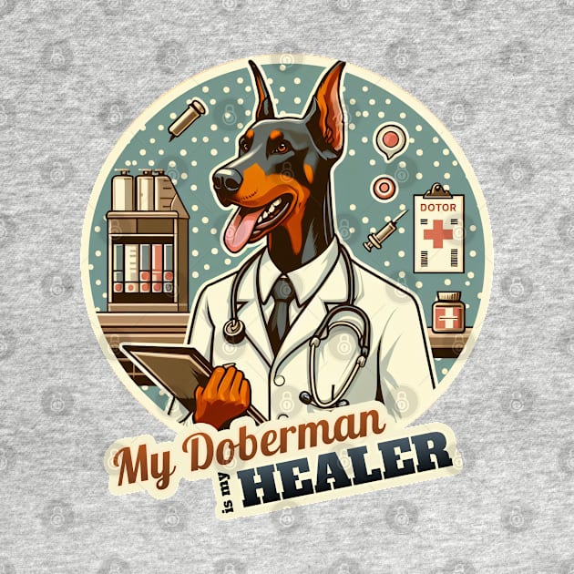 Doctor Doberman by k9-tee